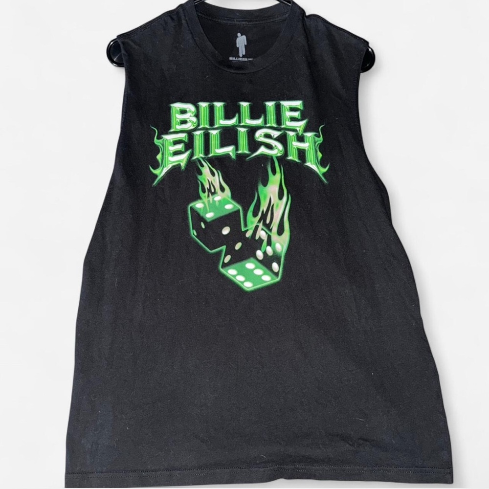 Billie Eilish Black Sleeveless Top
